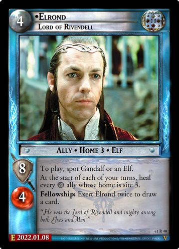 e1R40 Elrond, Lord of Rivendell (F)