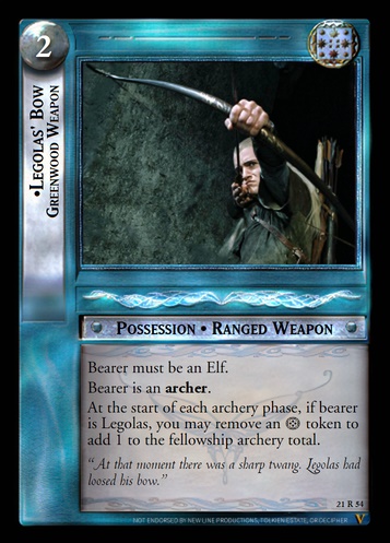 21R54 Legolas' Bow, Greenwood Weapon (F)