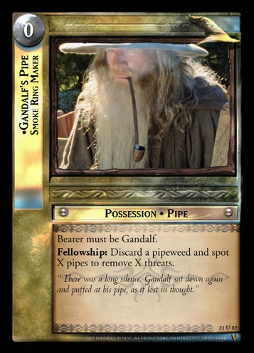 21U82 Gandalf's Pipe, Smoke Ring Maker (F)