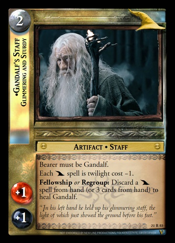 21R83 Gandalf's Staff, Glimmering and Sturdy (F)