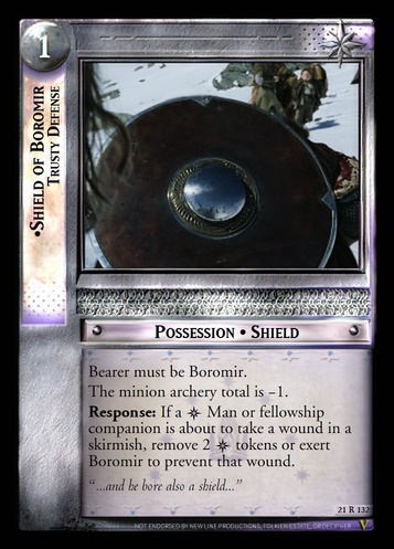 21R132 Shield of Boromir, Trusty Defense (F)