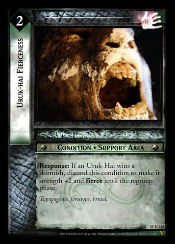 21U222 Uruk-hai Fierceness (F)