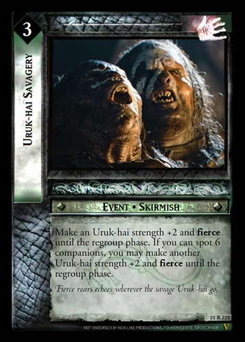 21R223 Uruk-hai Savagery (F)