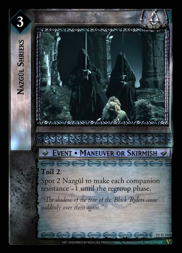 21C314 Nazgûl Shrieks (F)