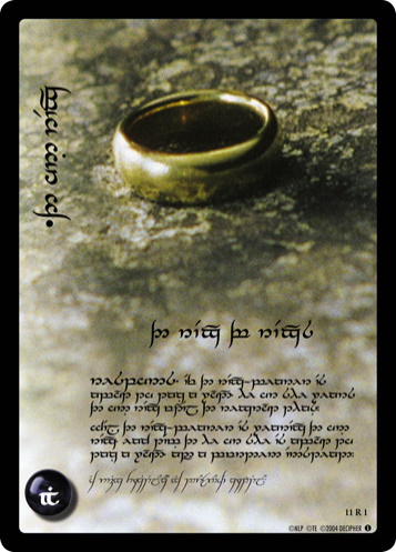 11R1 The One Ring, The Ring of Rings (TF)