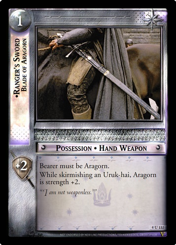 4U132 Ranger's Sword, Blade of Aragorn (F)