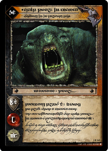 1R165 Cave Troll of Moria, Scourge of the Black Pit (T)