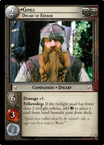 1U12 Gimli, Dwarf of Erebor