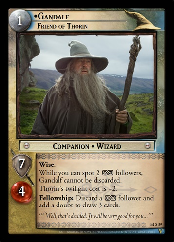 h1S89 Gandalf, Friend of Thorin
