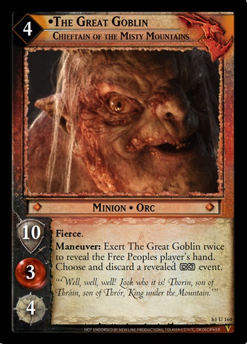 h1U160 The Great Goblin, Chieftain of the Misty Mountains