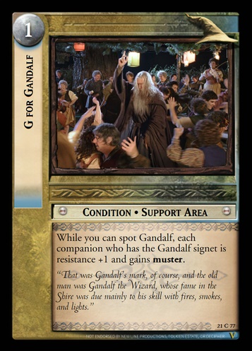 21C77 G for Gandalf