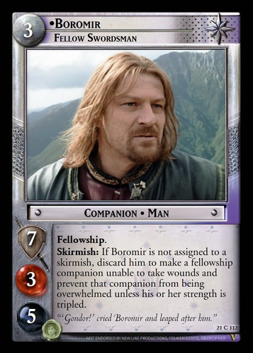 21C112 Boromir, Fellow Swordsman