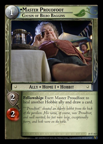 21U167 Master Proudfoot, Cousin of Bilbo Baggins