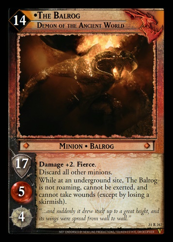 21R267 The Balrog, Demon of the Ancient World