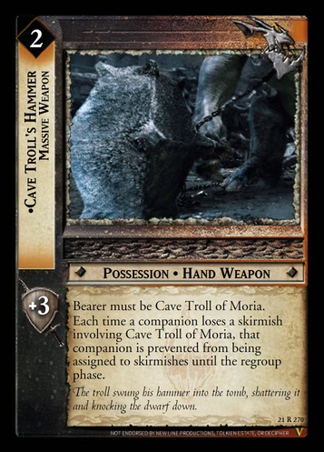 21R270 Cave Troll's Hammer, Massive Weapon