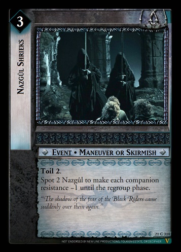 21C314 Nazgûl Shrieks