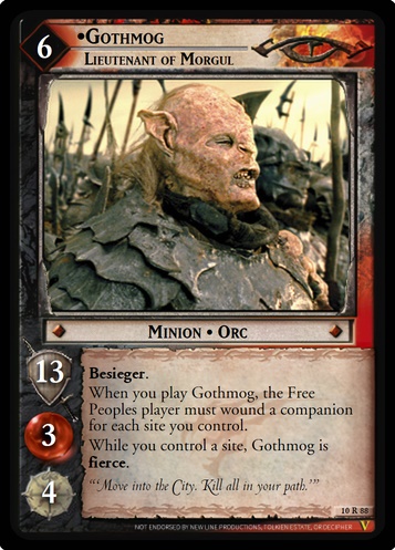 10R88 Gothmog, Lieutenant of Morgul