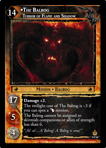 0P30 The Balrog, Terror of Flame and Shadow