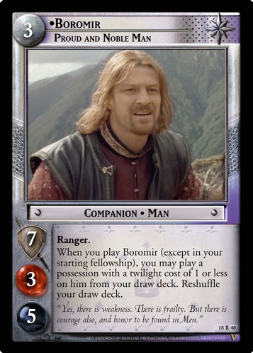 18R40 Boromir, Proud and Noble Man