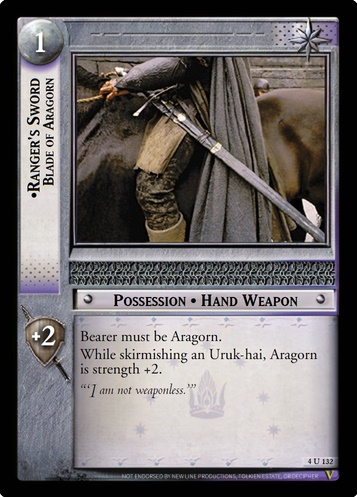 4U132 Ranger's Sword, Blade of Aragorn
